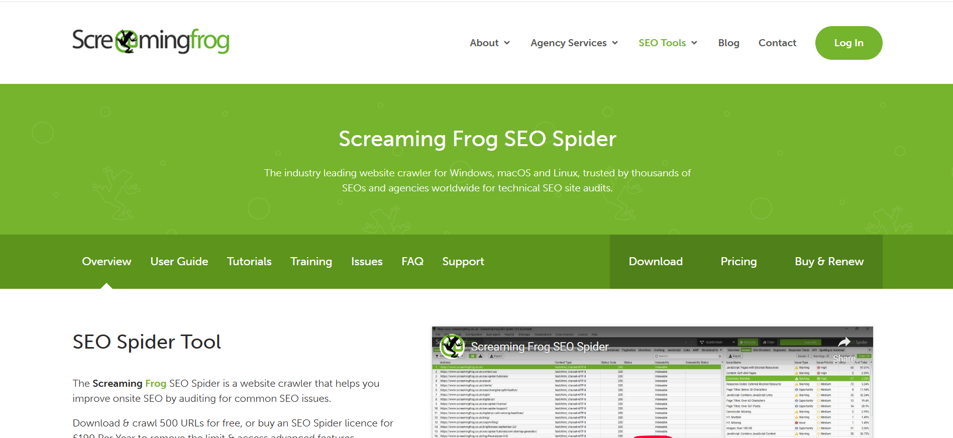 Screamingfrog-tool
