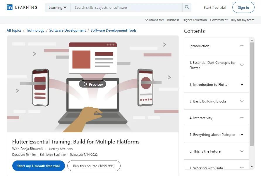 LinkedIn-Learning-Flutter-Essentials-Training-Build-for-Multiple-Platforms